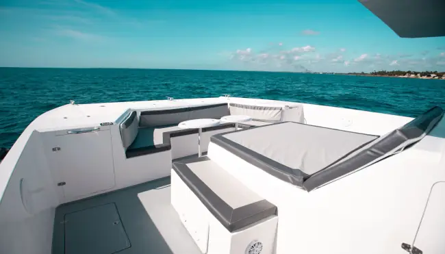 Enjoy Motor Catamaran cruising near Casa de Campo with shaded seating and space for up to 30 guests